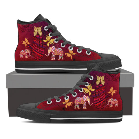 [KINIART BELLA POM GALAXY HIGH-TOP SNEAKERS] - Blessed Shop