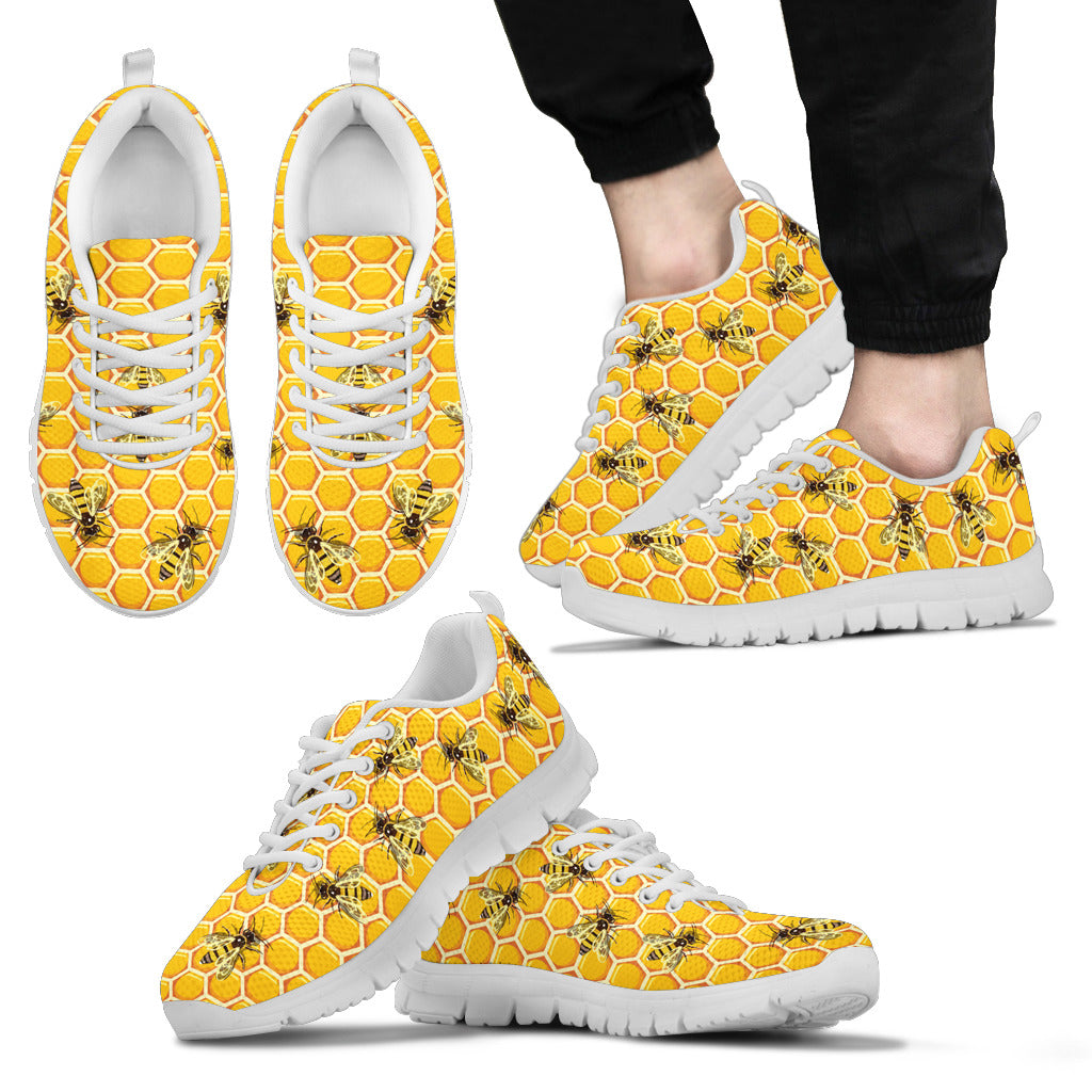 Bee Inspired Clothing::スニーカー:US8[RESALE] HONEYCOMB BEE SNEAKERS - FREE SHIPPING WORLDWIDE – Sock and Shoe