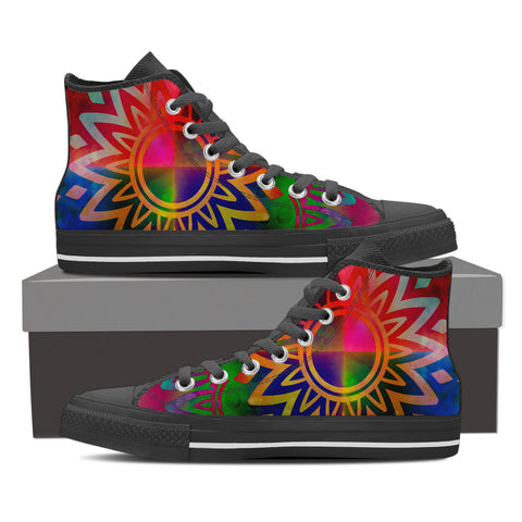 [KINIART BELLA POM GALAXY HIGH-TOP SNEAKERS] - Blessed Shop