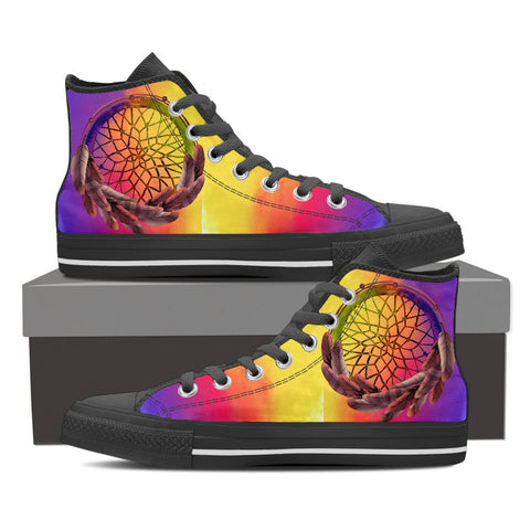 [KINIART BELLA POM GALAXY HIGH-TOP SNEAKERS] - Blessed Shop