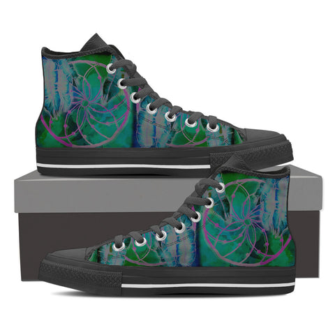 [KINIART BELLA POM GALAXY HIGH-TOP SNEAKERS] - Blessed Shop