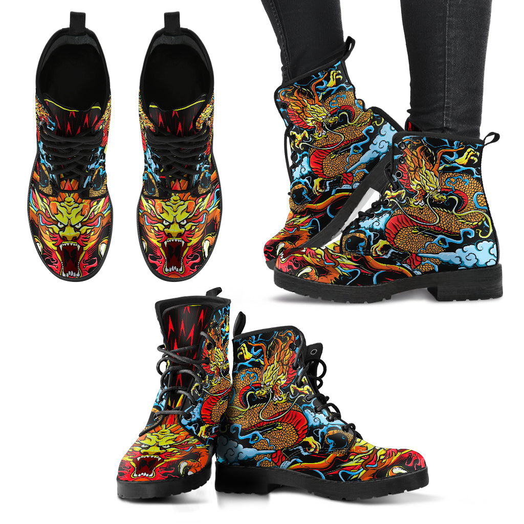 CHINESE DRAGON BOOTS - FREE SHIPPING WORLDWIDE – Sock and Shoe