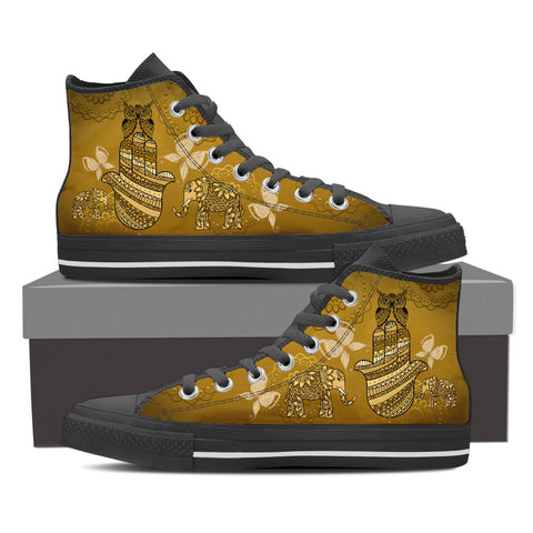 [KINIART BELLA POM GALAXY HIGH-TOP SNEAKERS] - Blessed Shop