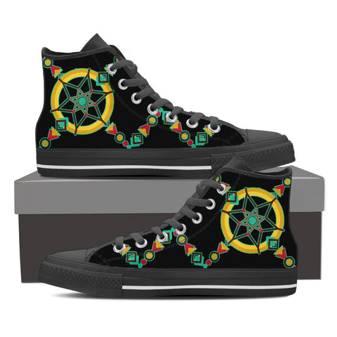 [KINIART BELLA POM GALAXY HIGH-TOP SNEAKERS] - Blessed Shop