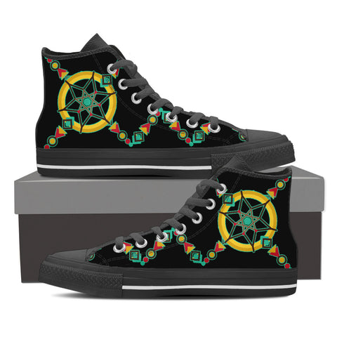 [KINIART BELLA POM GALAXY HIGH-TOP SNEAKERS] - Blessed Shop