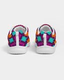 Uniquely You Womens Sneakers - Purple Kaleidoscope Style Canvas Sports