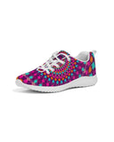Uniquely You Womens Sneakers - Purple Kaleidoscope Style Canvas Sports