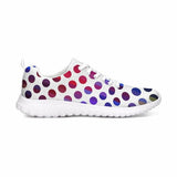 Uniquely You Womens Sneakers - Multicolor Polka Dot Canvas Sports